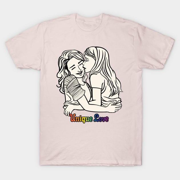 lgbt, unique love, lesbian T-Shirt by ThyShirtProject - Affiliate